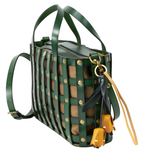 DE LAMASSU® (Rete) gevlochten leren handtas met binnentas – Limited Edition
