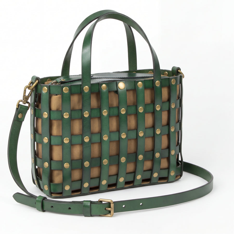 DE LAMASSU® (Rete) gevlochten leren handtas met binnentas – Limited Edition