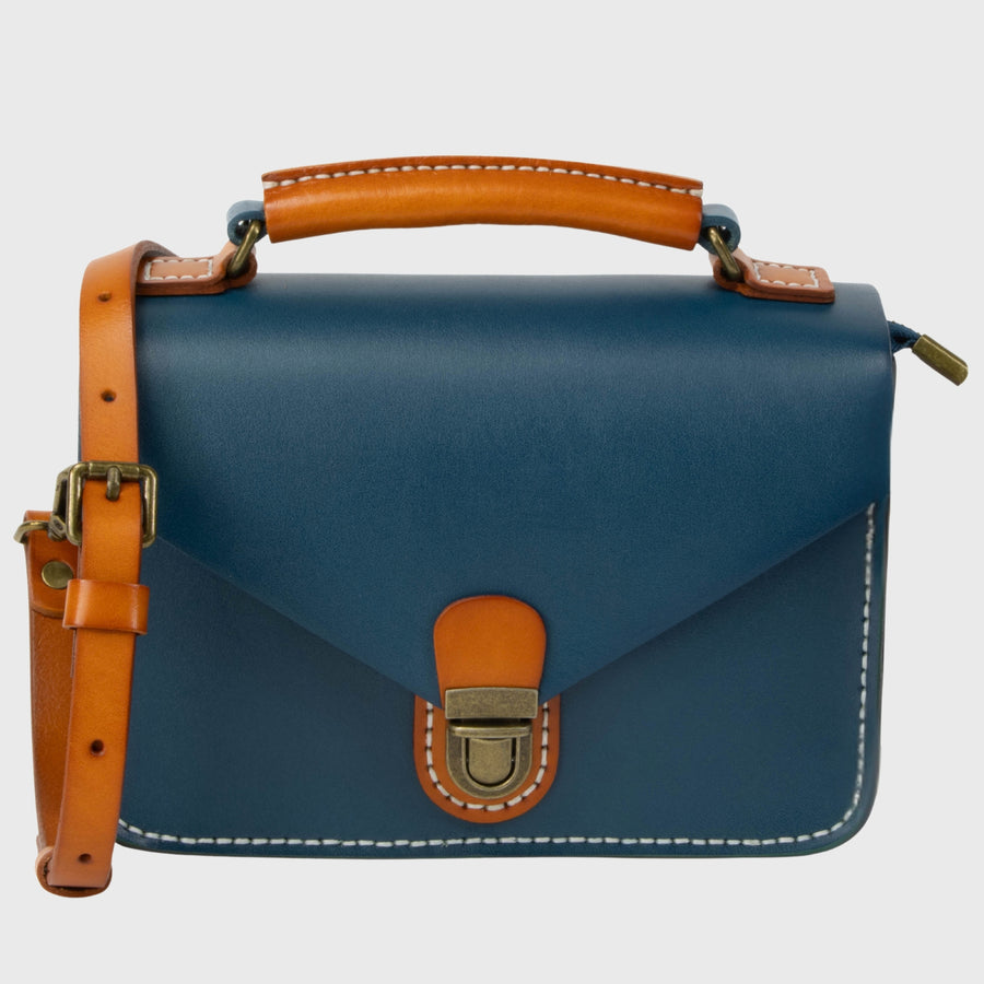 DE LAMASSU® (Perla) mini leren satchel met handvat – Limited Edition