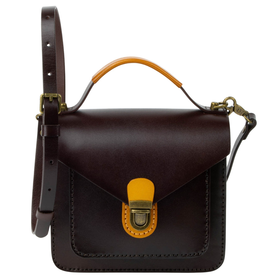 DE LAMASSU® (Lettera) leren handtas met envelopklep – Limited Edition