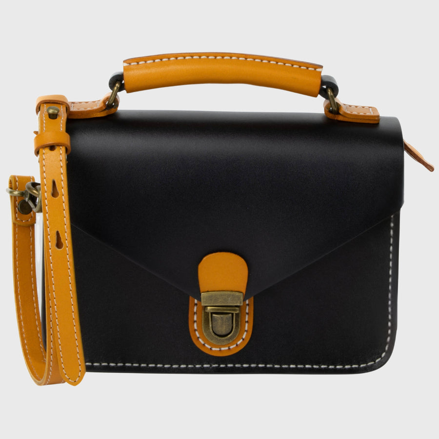 DE LAMASSU® (Perla) mini leren satchel met handvat – Limited Edition