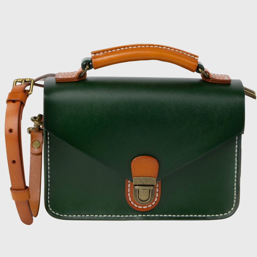 DE LAMASSU® (Perla) mini leren satchel met handvat – Limited Edition