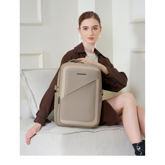 DE LAMASSU® (Eden) damesrugzak met laptopvak tot 16 inch – waterafstotende business rugzak met USB-aansluiting – licht & stijlvol