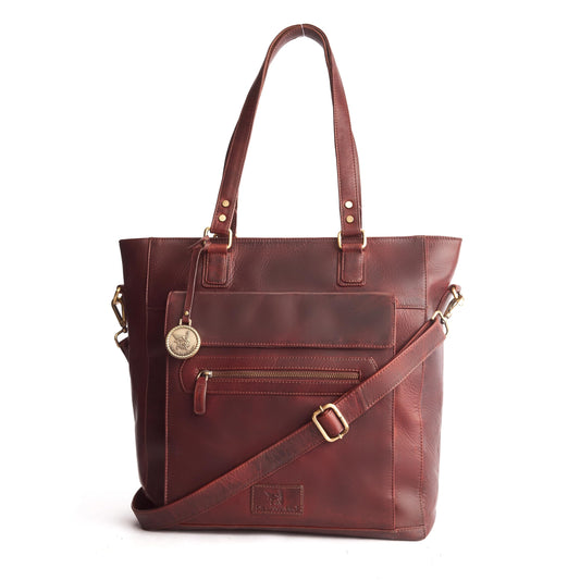 DE LAMASSU®( Stella) Leren Damestas & Laptoptas 15,6 Inch – Echt Leer – Elegant & Ruim – Met Schouderband – Luxe Geschenkverpakking