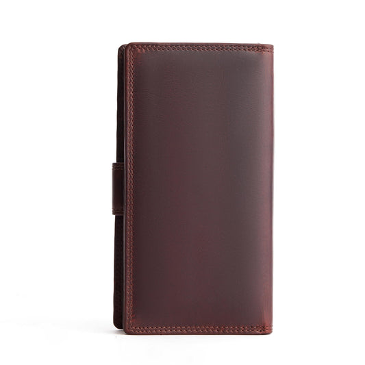 THE LAMASSU® (Amara) Leather Women's Wallet – Genuine Leather – 27 Card Slots – RFID Protection – Spacious & Elegant – Luxury Gift Box