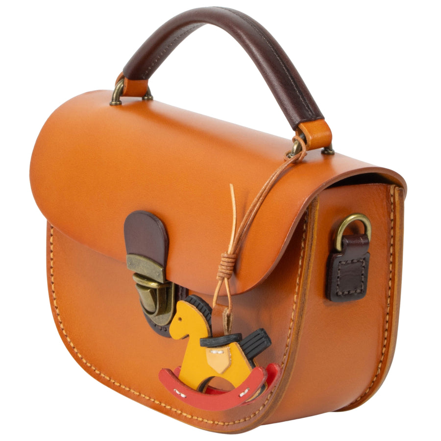 DE LAMASSU® (Viola) leren zadeltas met handvat – Limited Edition