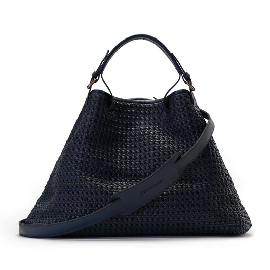 DE LAMASSU® (Lyra) Leren Damestas & Shopper – Echt Leer met Gevlochten Structuur – Extra Ruim – Elegant & Lichtgewicht