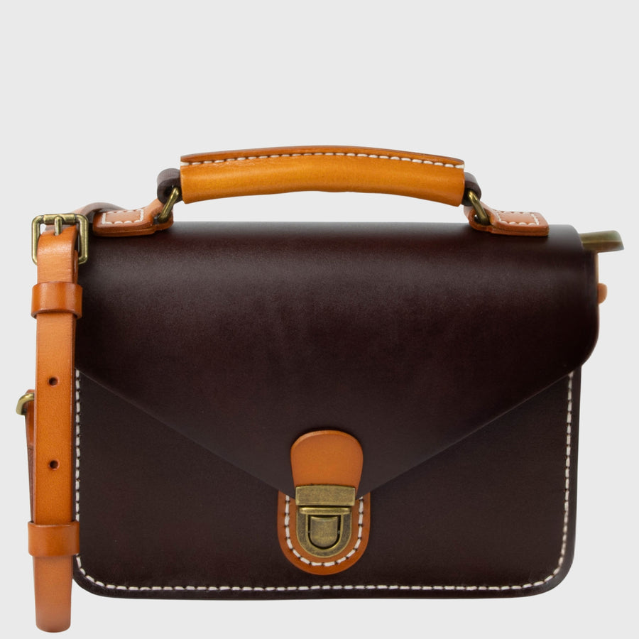 DE LAMASSU® (Perla) mini leren satchel met handvat – Limited Edition